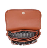 Tote flap front crossbody/shoulder bag-Pink