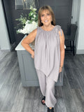 Carly asymmetric Co-ord/Taupe