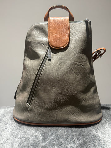Grey backpack/crossbody bag