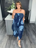 Palma Bardot jumpsuit-Navy