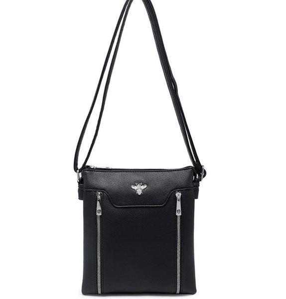 Gorgeous bee crossbody bag-Black