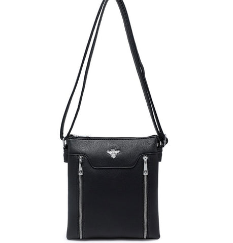 Gorgeous bee crossbody bag-Black