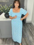 Gemma summer maxi dress-Blue