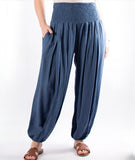 Shirred waist Genie pants