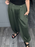 Soft touch touch military balloon joggers-khaki