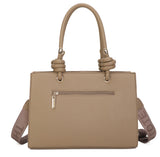 Knotted handle Tote bag-Beige