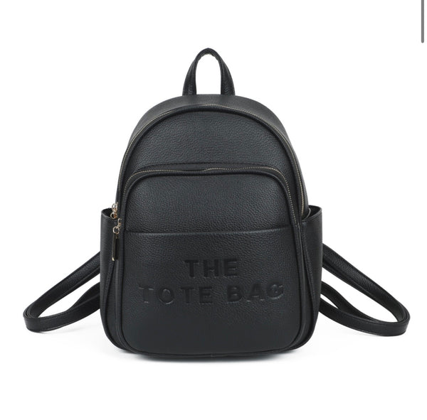 Black medium Tote backpack