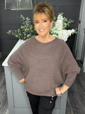 Sophia soft knit sweater-Mocha