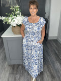 Pippa maxi dress-Blue