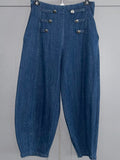 Military denim jeans-Light denim