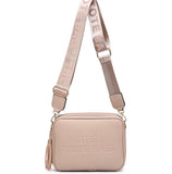 Double tassel Tote camera bag-Beige