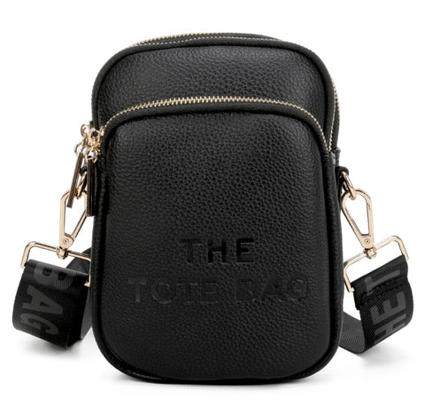 Small Tote crossbody bag-Black