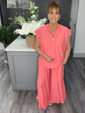 Sienna Two piece set-Coral