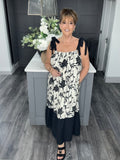 Bow detail tiered Maxi dress