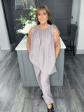 Carly asymmetric Co-ord/Taupe