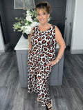 Leopard Co-ord-Beige /Rust