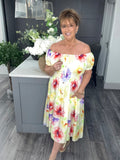 Summer midi dress-Lemon