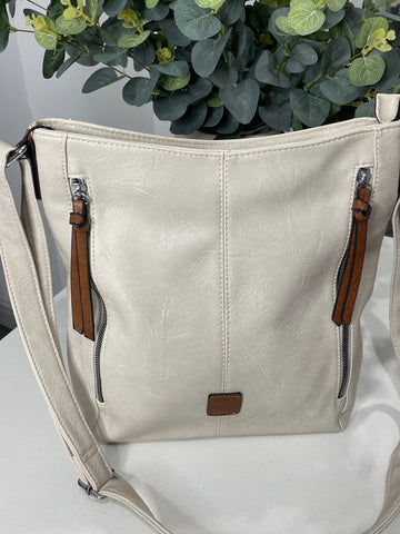 Classic crossbody/shoulder bag-Beige