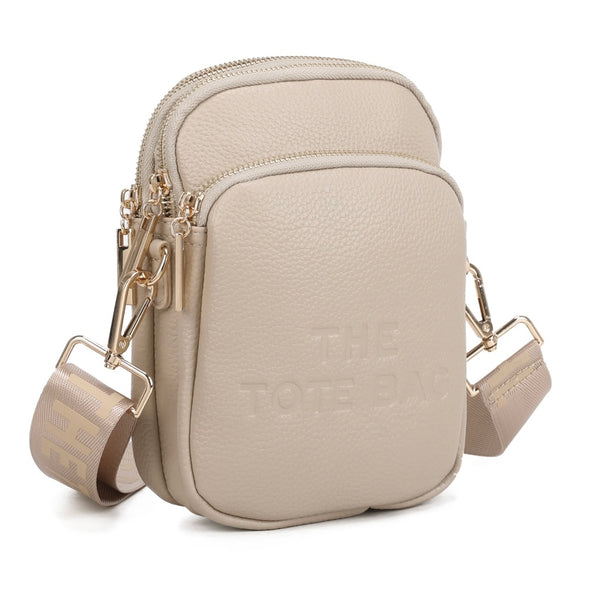 Small Tote crossbody bag-Beige