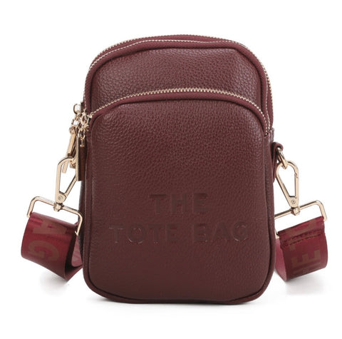 Small Tote crossbody bag-Wine