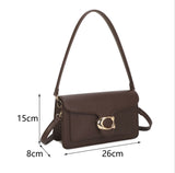 Flap shoulder/crossbody bag-Black