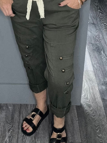 Military magic joggers-Khaki