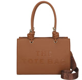 Knotted handle Tote bag-Tan