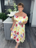 Summer midi dress-Lemon