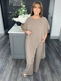 Paloma Curve fit two piece set-Mocha