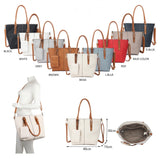 Navy shopper with purse