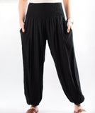 Shirred waist Genie pants