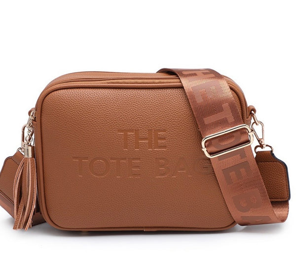 Double tassel Tote bag-Tan
