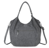 Slouchy hobo tassel bag-Grey