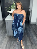Palma Bardot jumpsuit-Navy