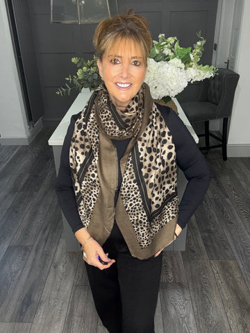 Bambi scarf-Chocolate