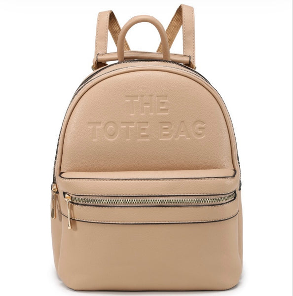 Large Tote backpack-Caramel