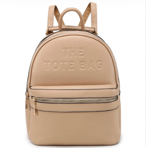 Large Tote backpack-Caramel