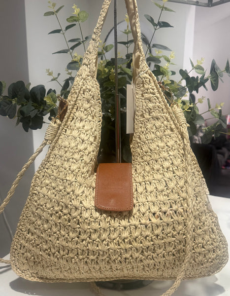 Light straw Hobo bag