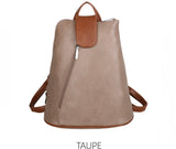 Taupe backpack/crossbody bag