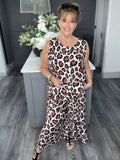 Leopard Co-ord-Beige /Rust