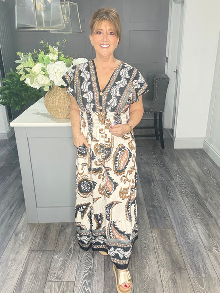 Hannah maxi dress-Black