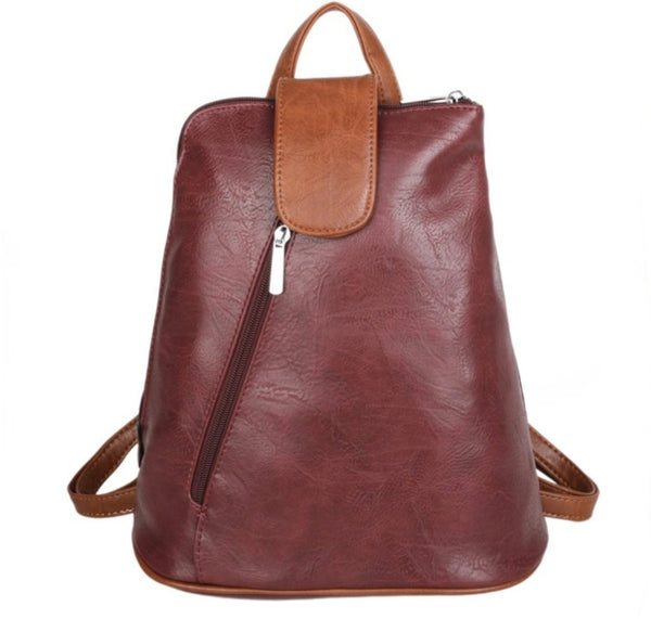 Burgundy backpack/crossbody bag