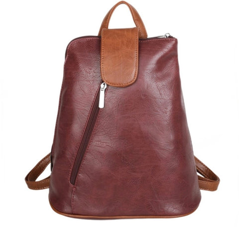 Burgundy backpack/crossbody bag