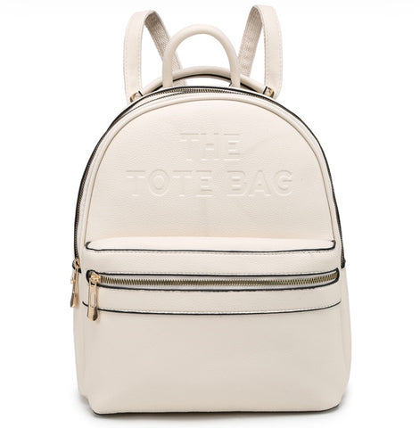 Large Tote backpack-Cream