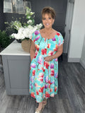 Summer midi dress-Turkquoise