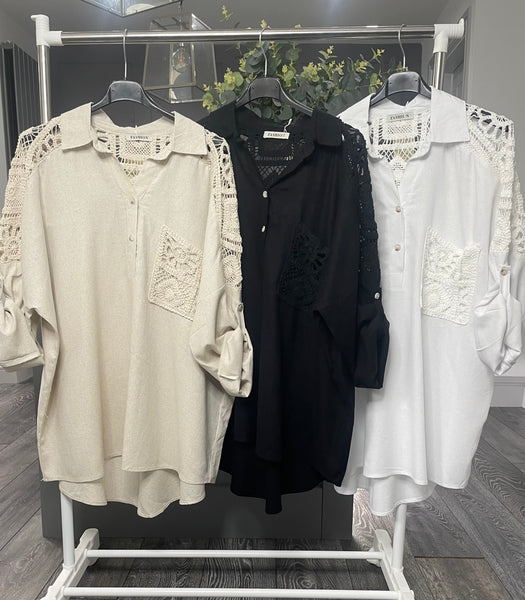 Lisbon crochet shirt