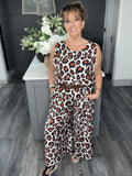 Leopard Co-ord-Beige /Rust