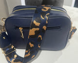 Two compartment crossbody bag-Navy