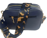 Two compartment crossbody bag-Navy