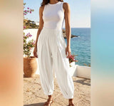 Shirred waist Genie pants